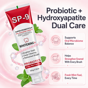 SP-9 Probiotic Whitening Toothpaste with Hydroxyapatite