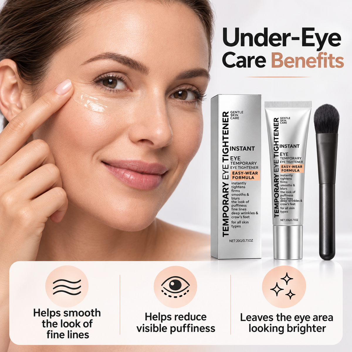 Temporary Eye Tightener for Bags, Puffiness & Fine Lines
