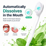 5-in-1 Disposable Travel Toothbrushes with Mint Beads