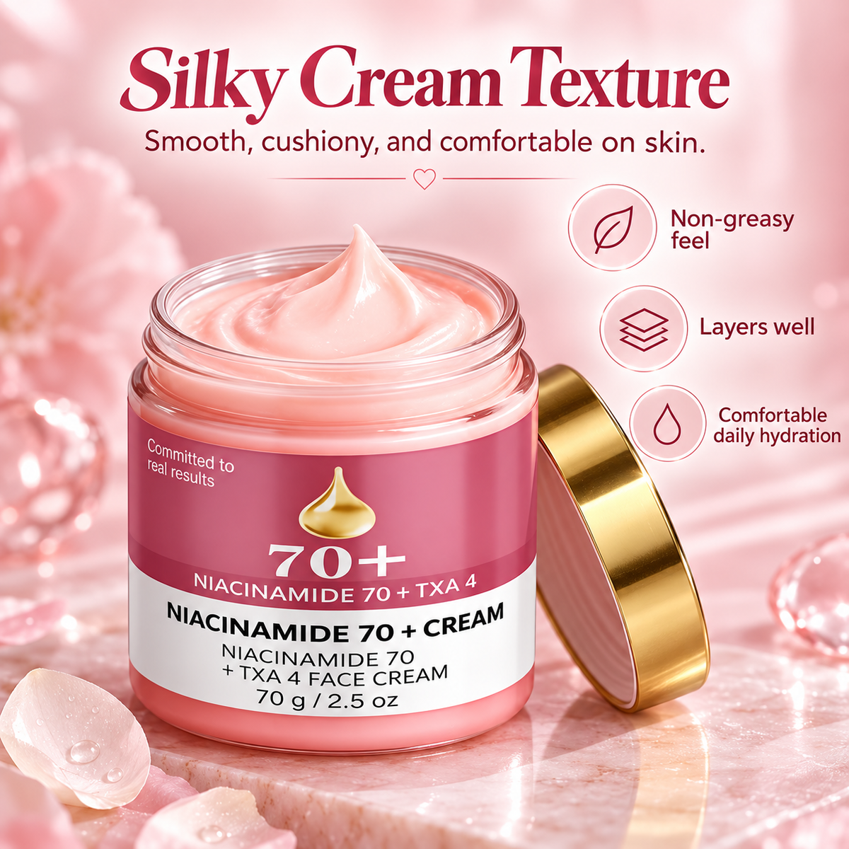 Niacinamide + 4% TXA Cream for Brightening & Dark Spots