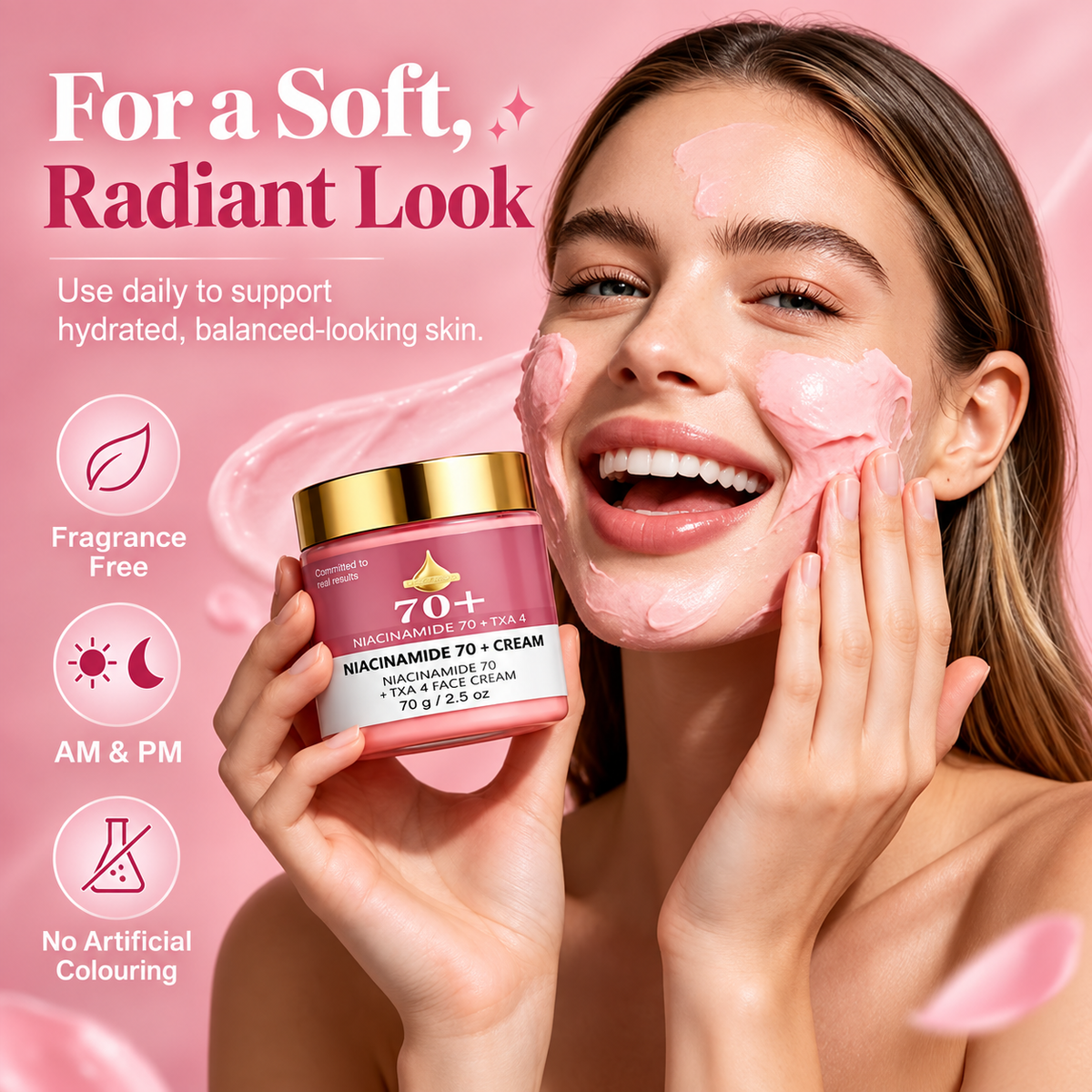 Niacinamide + 4% TXA Cream for Brightening & Dark Spots