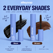 Alleyoop Go the Distance Black and Brown shades infographic