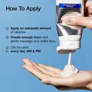 Anua foaming cleanser application instructions