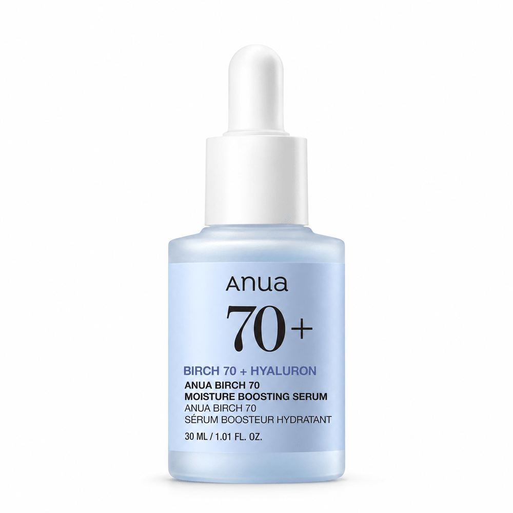 Anua Birch 70 Moisture Boosting Serum 30 mL bottle with white dropper