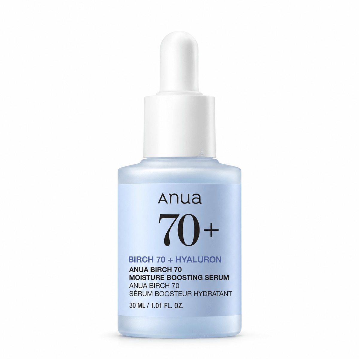 Anua Birch 70 Moisture Boosting Serum 30 mL bottle with white dropper