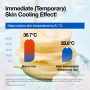 Anua Catechin Calming Pad official temporary cooling results graphic