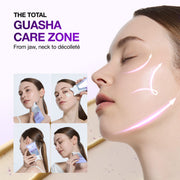 Anua Collagen Retinol Refining Gua Sha Cream: jawline neck and décolleté application areas