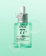 Anua Heartleaf 77 B3Zinc Soothing Serum official bottle with serum bubbles