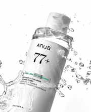 Anua Heartleaf 77 Hyaluron Soothing Toner 250ml bottle with water