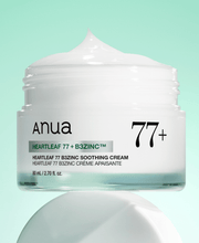 Anua Heartleaf 77 B3Zinc Soothing Cream 80ml label and texture detail