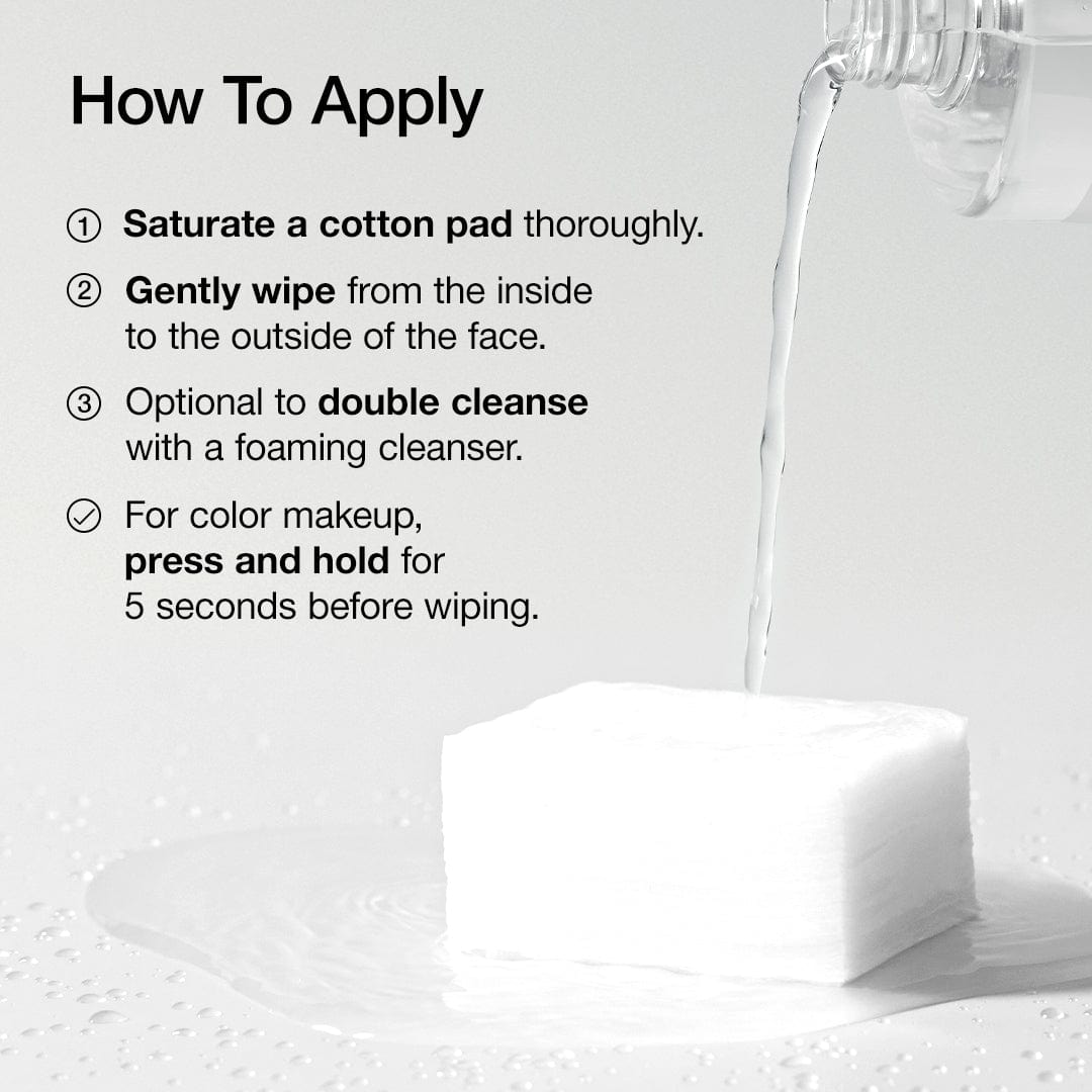 Anua cleansing water official cotton pad application directions