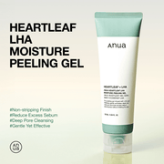 Anua Heartleaf LHA Moisture Peeling Gel non-stripping exfoliation overview