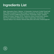 Anua Heartleaf LHA Moisture Peeling Gel ingredient list