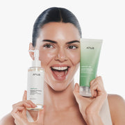 Anua official cleansing routine image showing Heartleaf Quercetinol Foam with cleansing oil sold separately