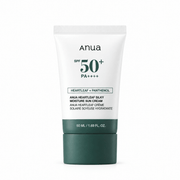 Anua Heartleaf Silky Moisture Sun Cream SPF50+ PA++++ 50ml tube on white