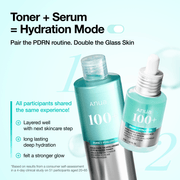 Anua PDRN toner and serum routine illustration; serum sold separately