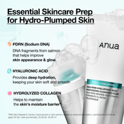 Official Anua PDRN cleansing foam PDRN hyaluronic acid and collagen ingredients