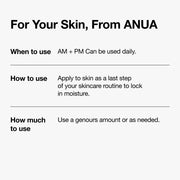 Anua PDRN cream routine placement and amount guidance