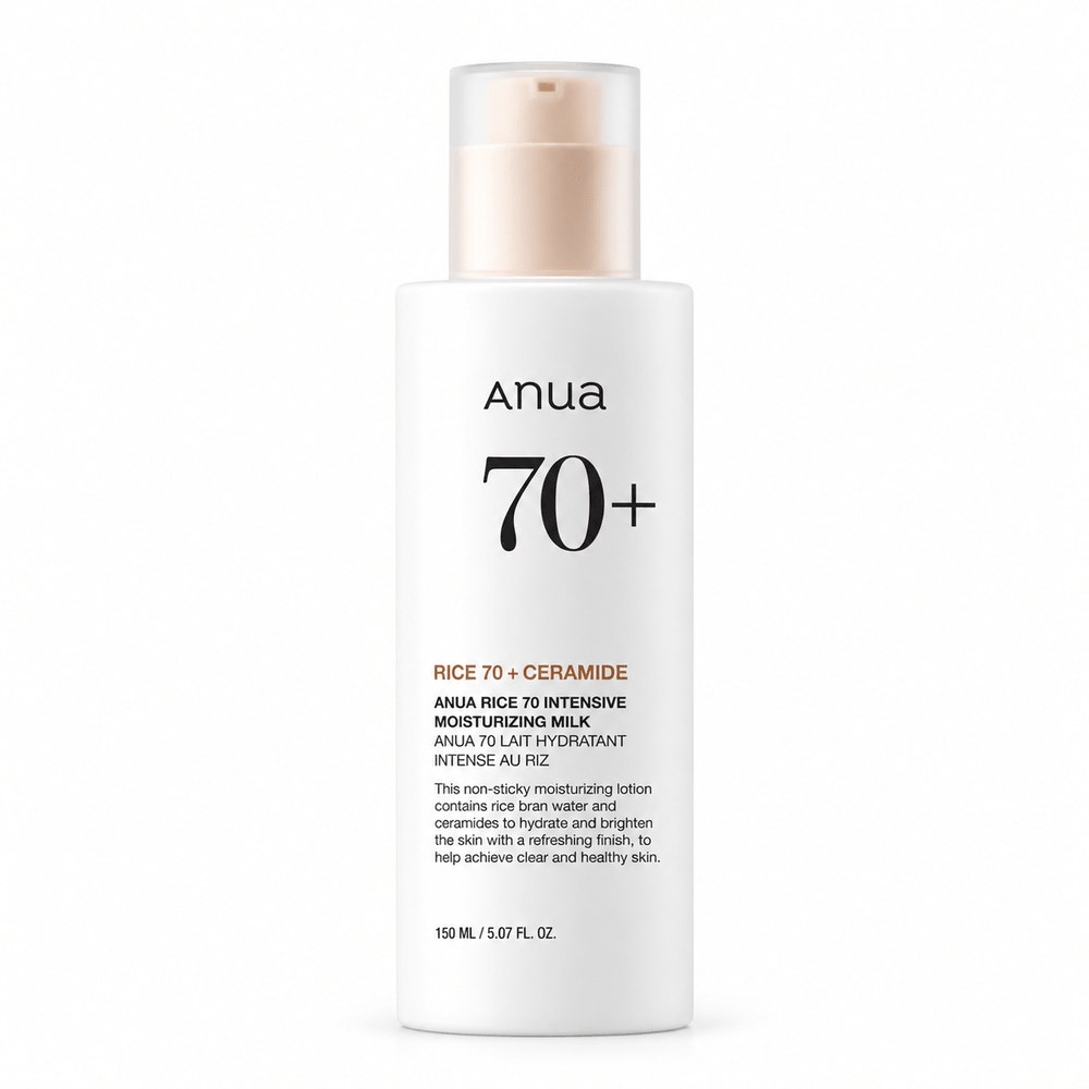 Anua Rice 70 Intensive Moisturizing Milk 150ml pump bottle