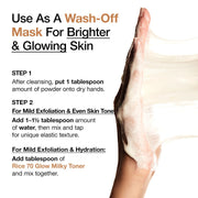 Anua Rice Enzyme Brightening Cleansing Powder wash-off mask directions
