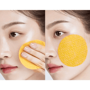 Anua Vitamin C Niacin toner pad wiping and cheek-mask application