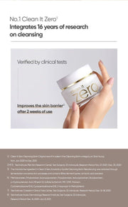 BANILA CO Clean It Zero Anastatica Subtile Rebalancing cleansing research and barrier test with original footnotes