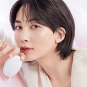 Banila Co All Day Prep Hydro UV Serum Base SPF50+ PA++++ 35mL — Model holding the white Hydro UV Serum Base bottle