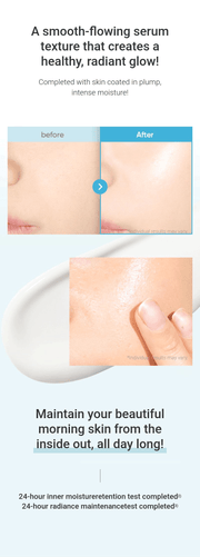 Banila Co All Day Prep Hydro UV Serum Base SPF50+ PA++++ 35mL — Serum texture and brand-reported moisture and radiance results
