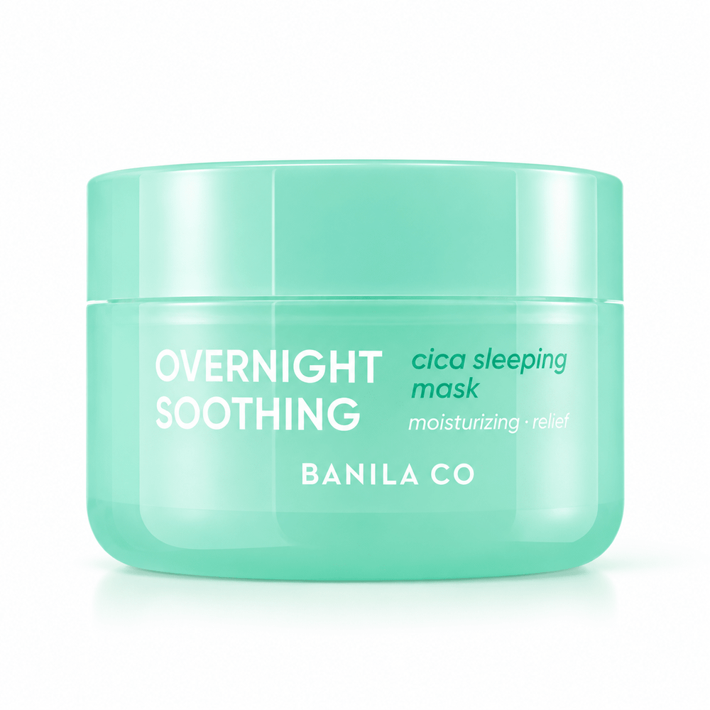 Banila Co Overnight Soothing Cica Sleeping Mask 100mL green jar