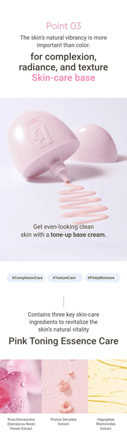 Banila Co All Day Prep Tone Up Base Cream SPF50+ PA++++ 35mL — Pink Toning Essence ingredients and skincare benefits
