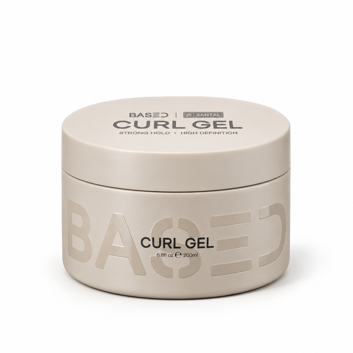 BASED Curl Gel 6.8 fl oz 200 ml single jar main product image