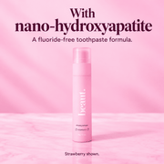 beaut. Whitening Toothpaste: Nano-hydroxyapatite fluoride-free formula; authentic logo