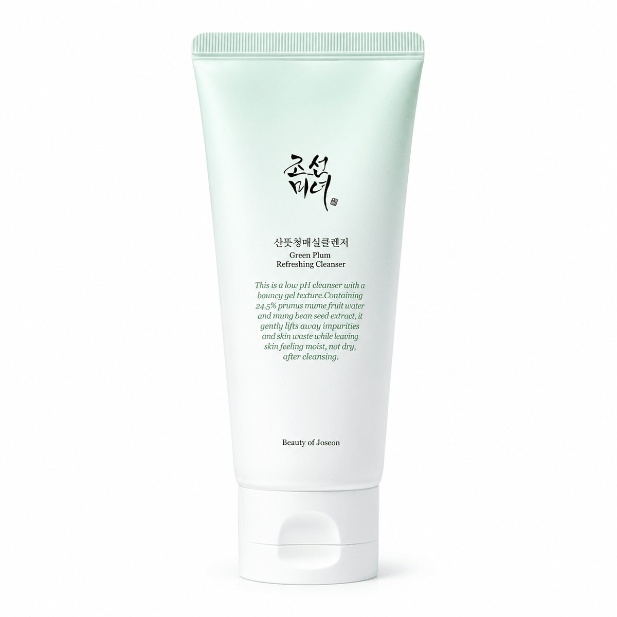 Beauty of Joseon Green Plum Refreshing Cleanser 100 mL on white background