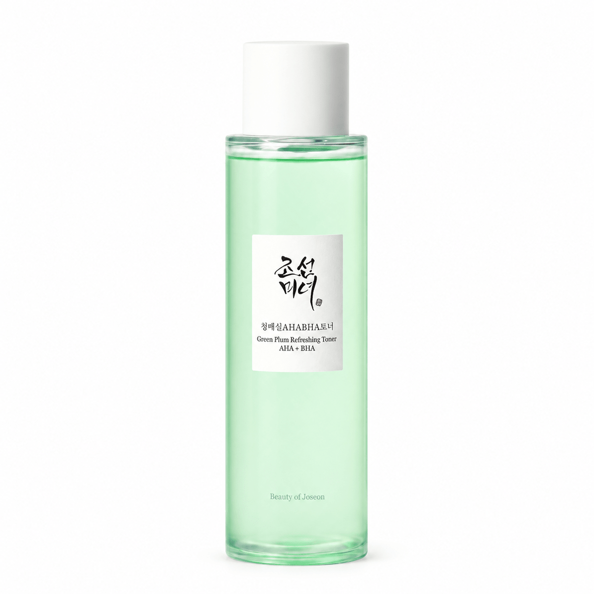 Beauty of Joseon Green Plum Refreshing Toner AHA + BHA 150mL on white background