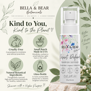 Bella & Bear Botanicals Desert Defender cruelty-free small-batch USA-made natural botanical glass packaging