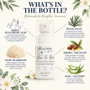 Bella & Bear Glow-To-Bed key ingredients infographic