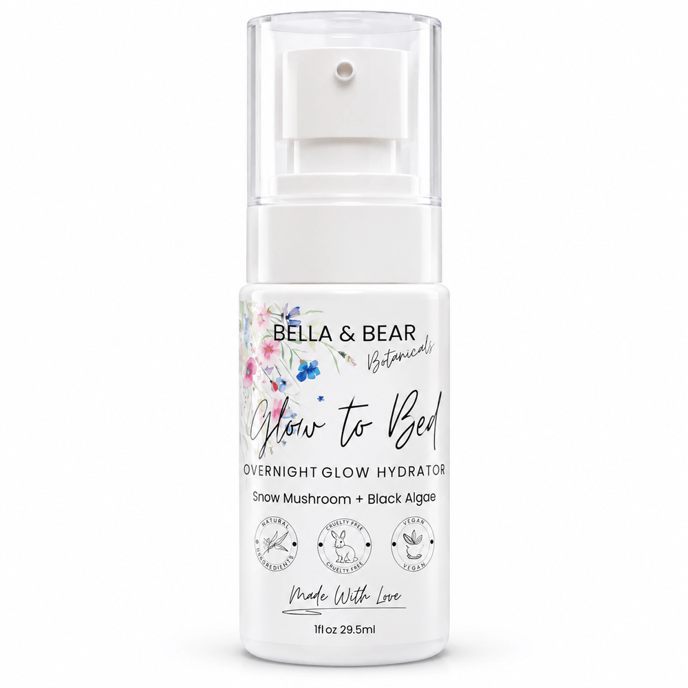 Bella & Bear Botanicals Glow-To-Bed Overnight Glow Hydrator 1 fl oz on white background