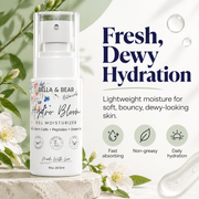 Bella & Bear Hydro Bloom fresh dewy hydration infographic