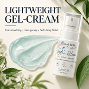 Bella & Bear Hydro Bloom lightweight gel cream texture infographic