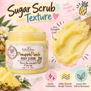 Pineapple Punch sugar scrub texture and pineapple scent