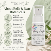 Bella & Bear Botanicals Starry Night vegan cruelty-free fragrance-free made in USA recyclable packaging