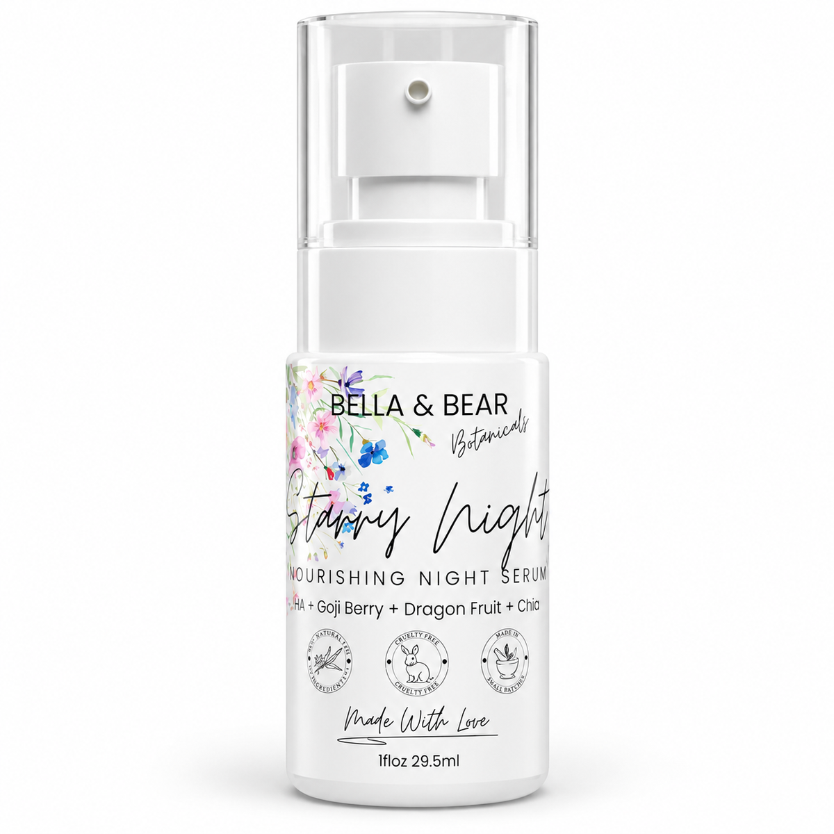 Bella & Bear Botanicals Starry Night Nourishing Night Serum 1 fl oz 29.5 mL