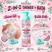 Bella & Bear Sweet n Sassy 2 in 1 shower and bath