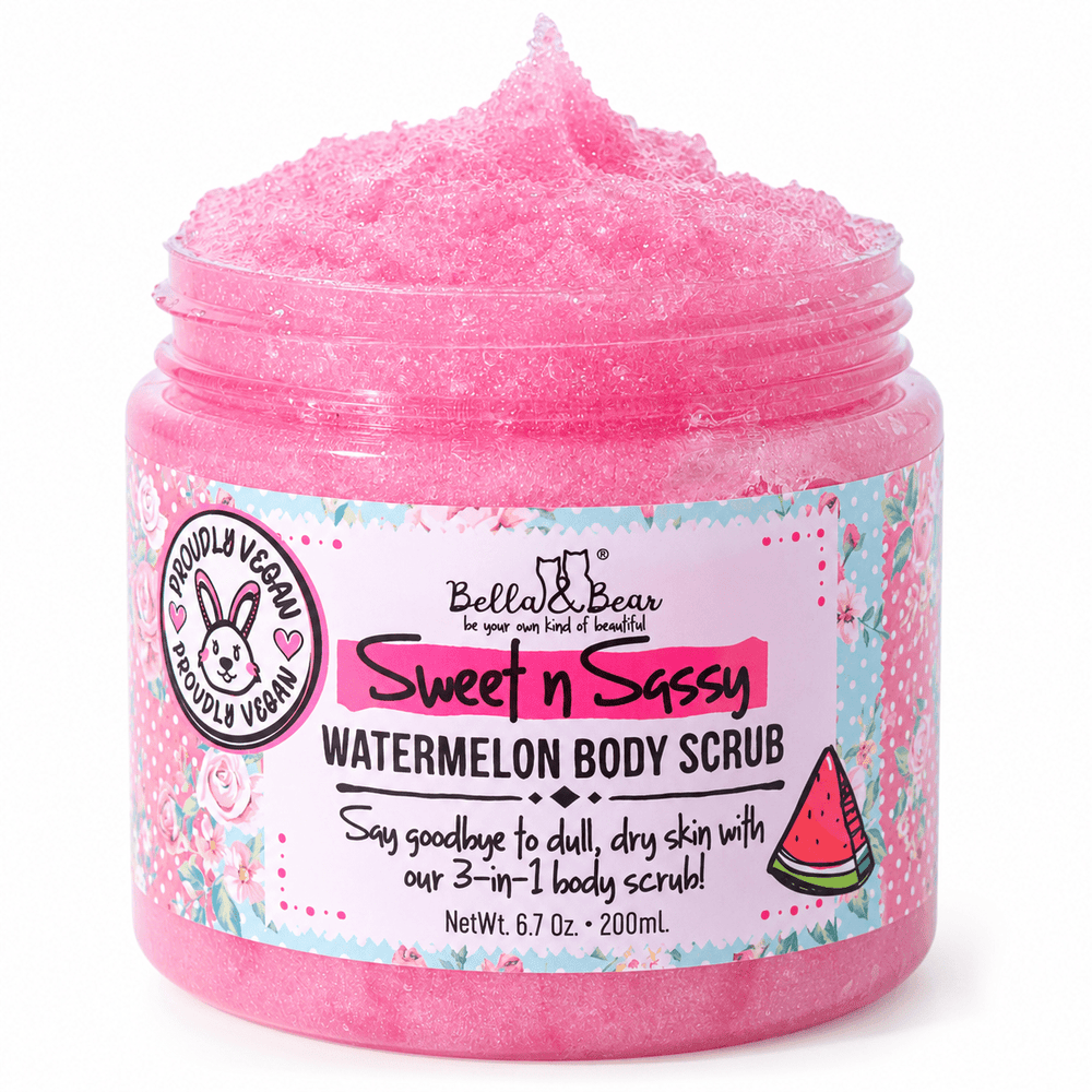 Bella & Bear Sweet n Sassy Watermelon Body Scrub 6.7 oz