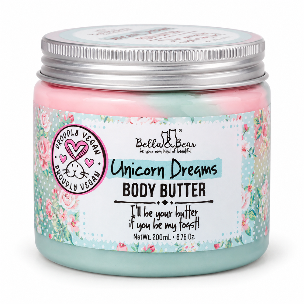 Bella & Bear Unicorn Dreams Body Butter 200 ml on white background