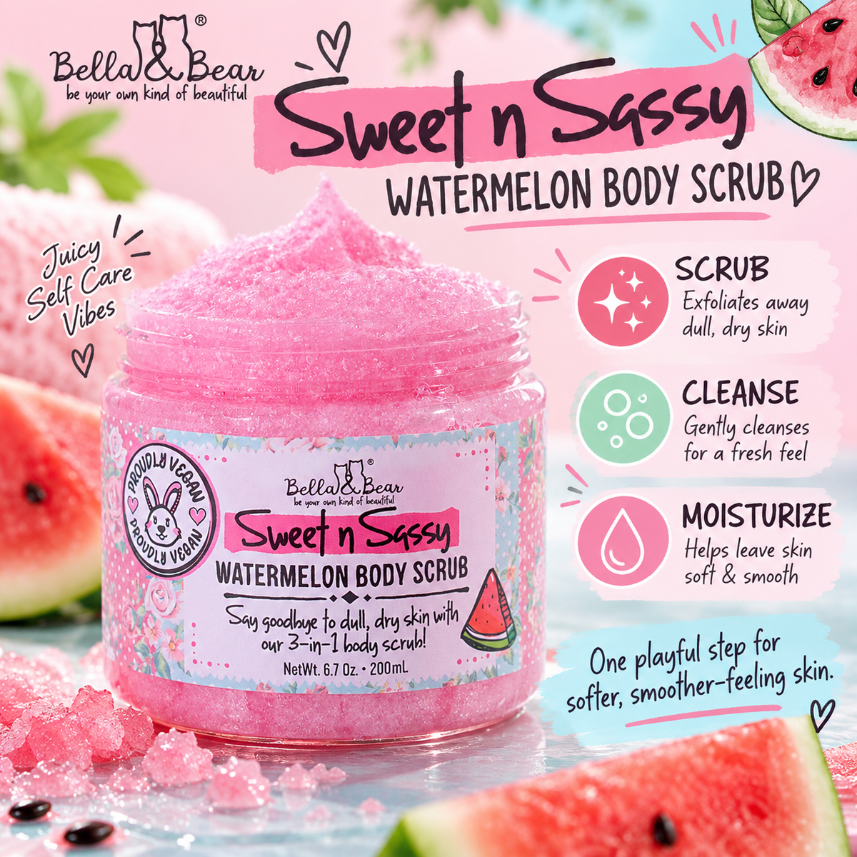 3-in-1 scrub cleanse and moisturize benefits