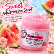 Sweet watermelon scent product infographic
