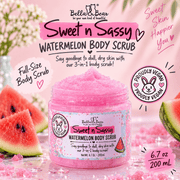 Bella & Bear Sweet n Sassy Watermelon Body Scrub 6.7 oz 200 mL