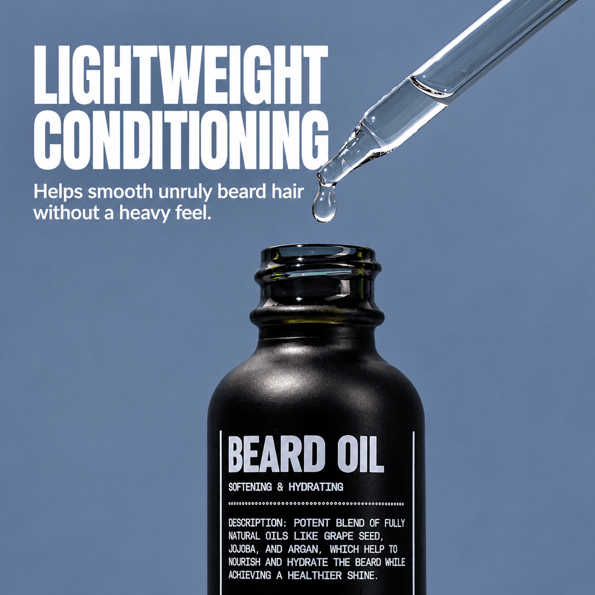 Blu Atlas Beard Oil lightweight conditioning texture