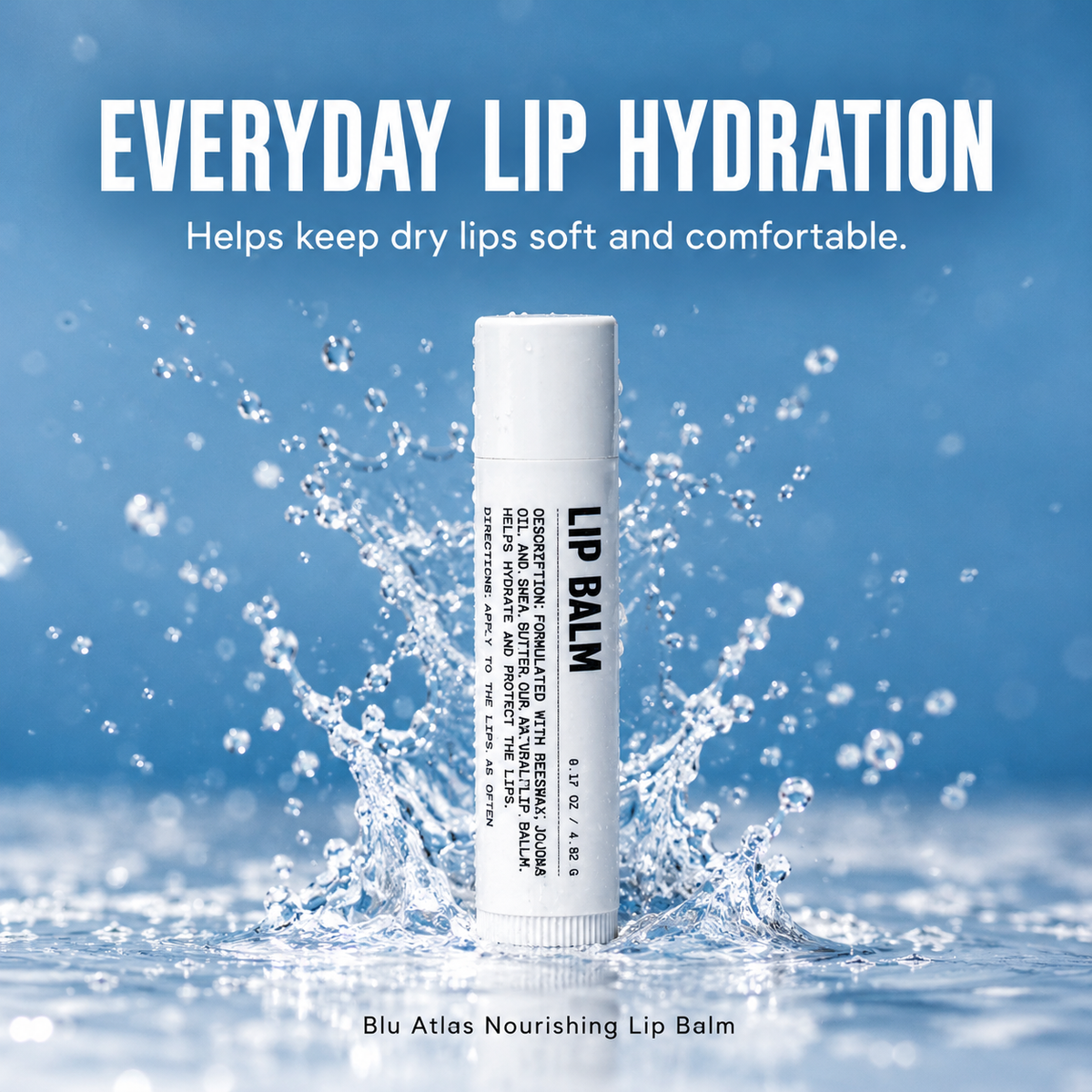 Blu Atlas Beeswax and Shea Butter Lip Balm 02 hydration